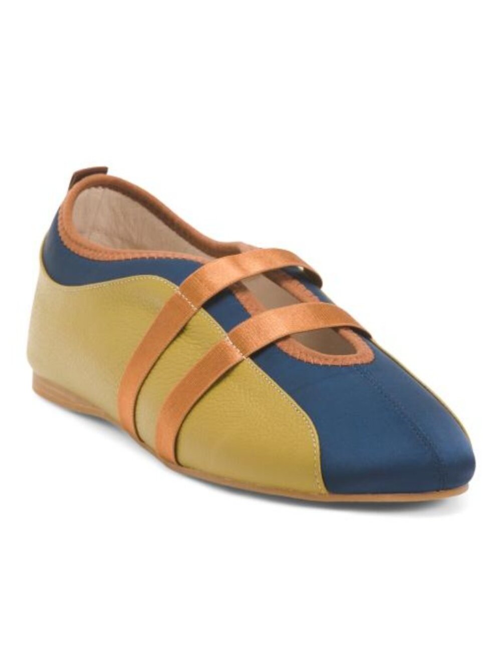 INTENTIONALLY BLANK Leather Sporty Slip On Ballet Sneaker Flats